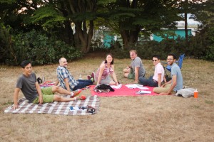 Taking a Night Vision Toastmasters meeting to the park! July 2015.